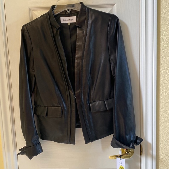 Calvin Klein Jackets & Blazers - Calvin Klein NWT Leather Jacket